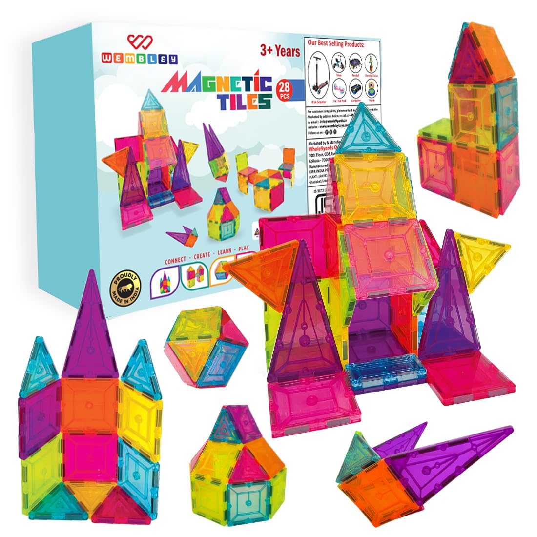 Wembley Magnetic Tiles for Kids